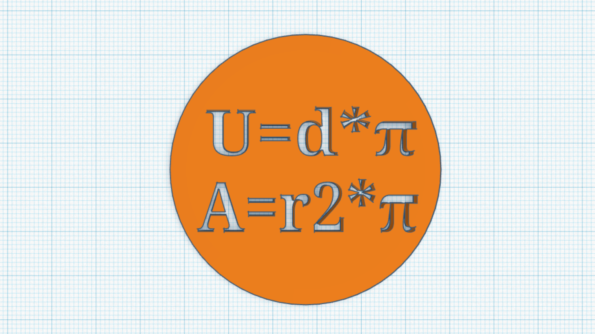 Kreisschablone mit Berechnungsformel - Perfekt für Mathematik und Kunst!