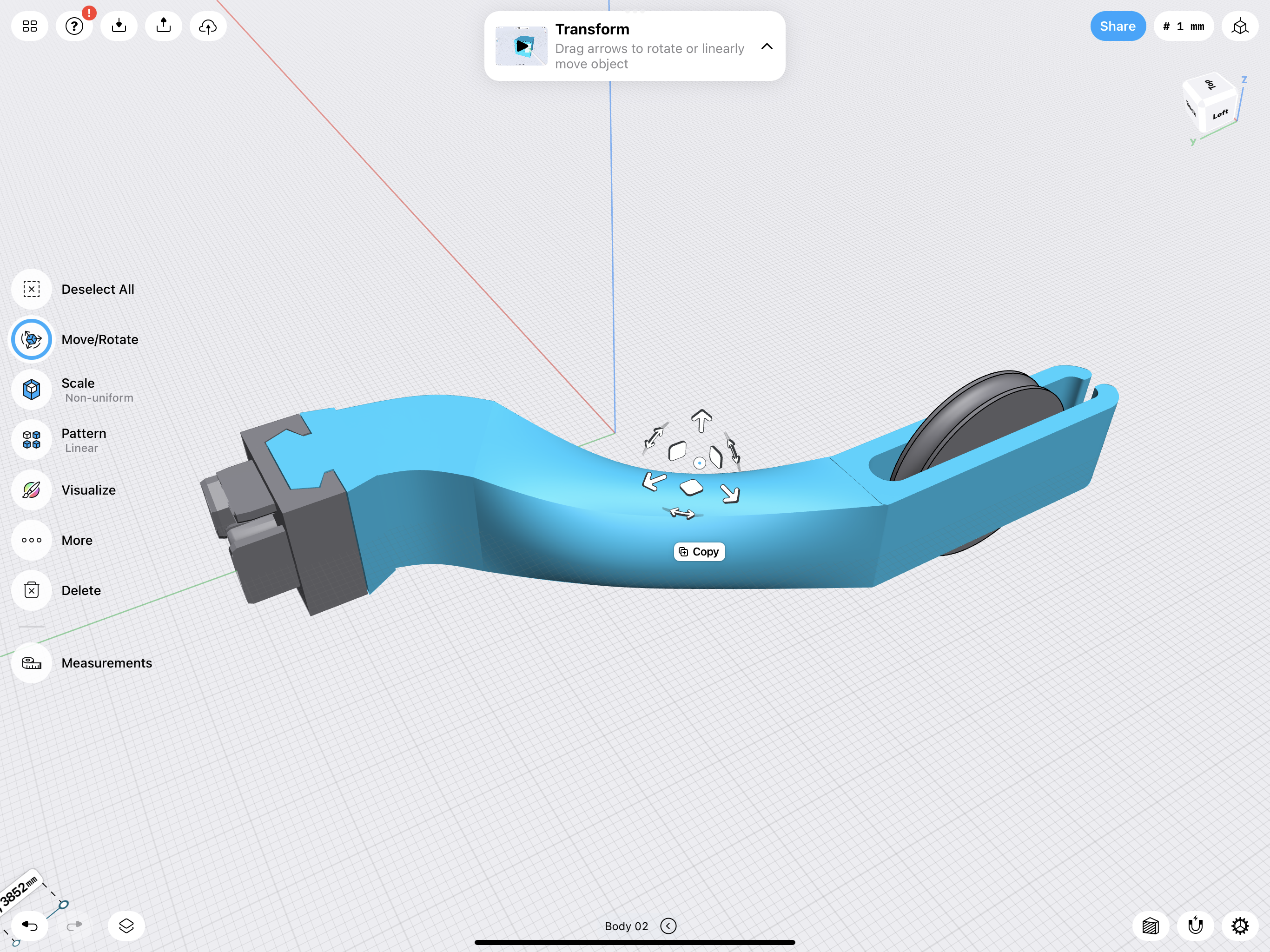 Filament Guide vor Ender3.