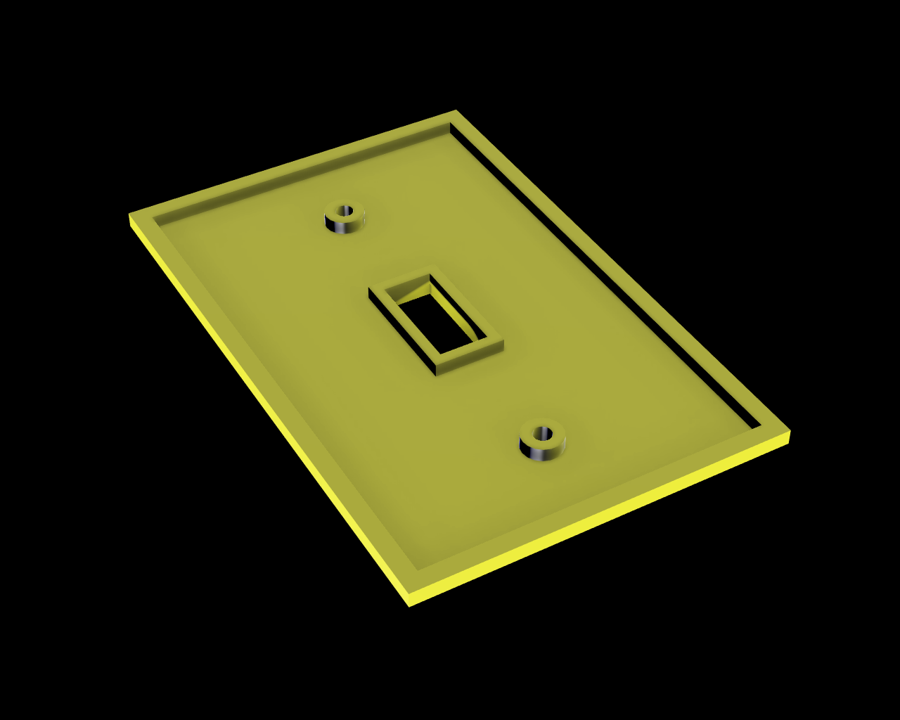 light switch plate 3d model