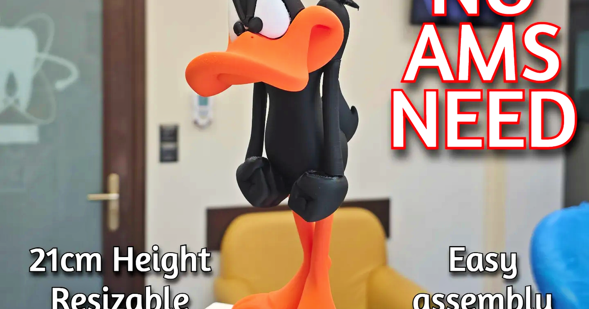 Angry Daffy Duck -No AMS- Easy assembly by kosvel | Download