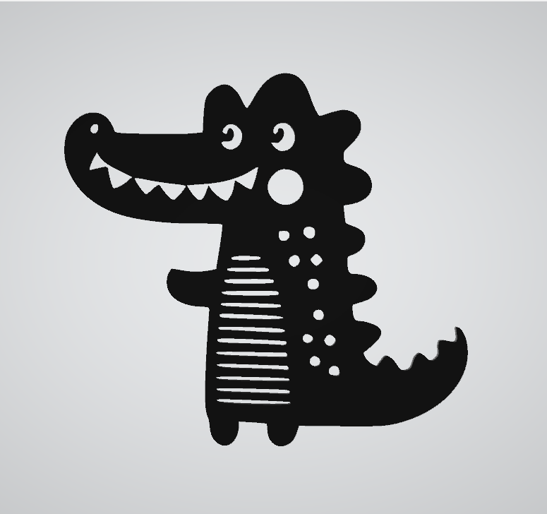 kroko1 wandbild