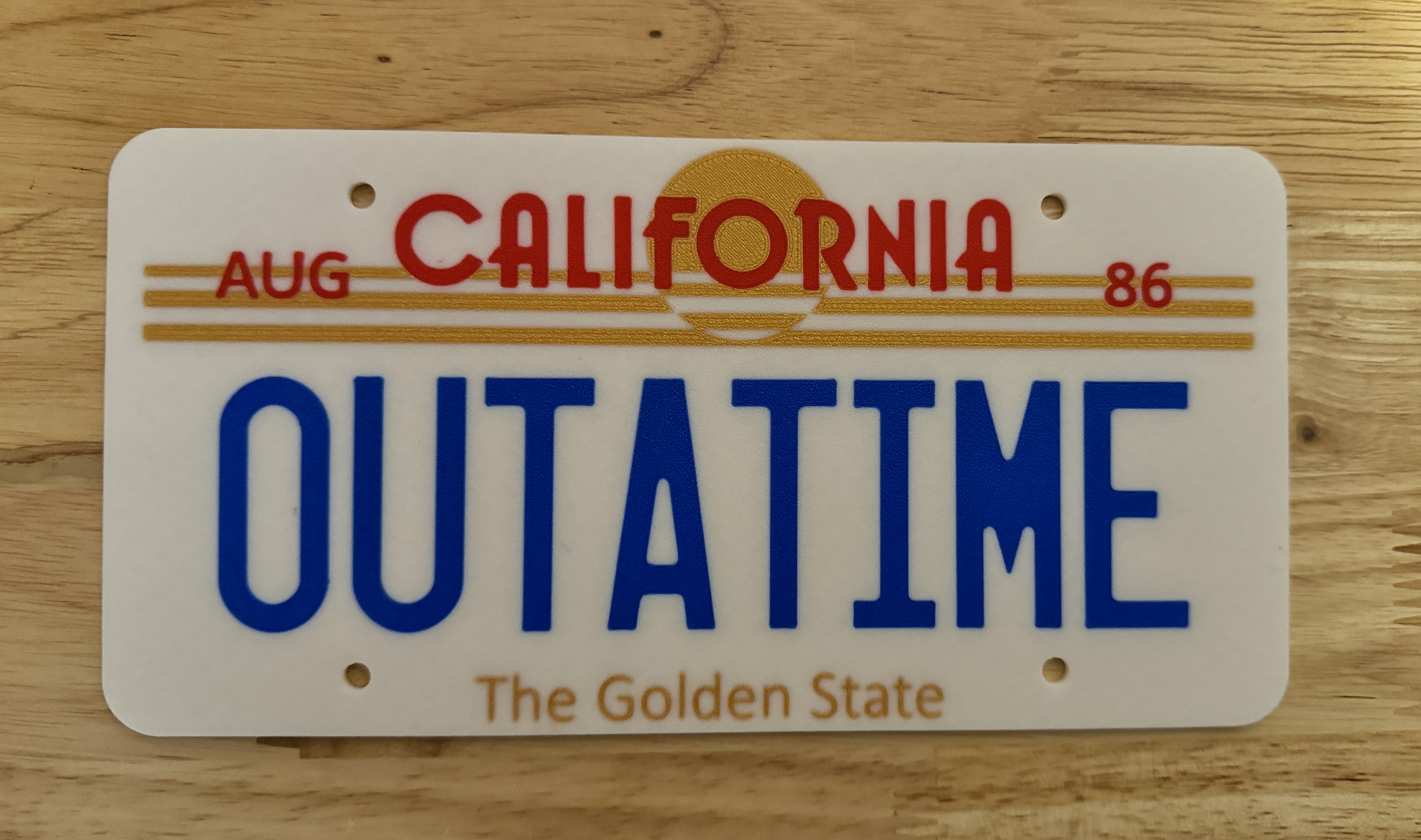 Back to the Future ("Outatime" License Plate)