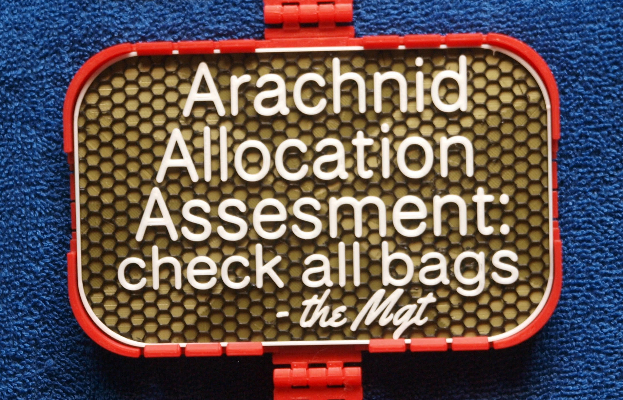 Mgt Sign: Arachnid Allocation Assesment