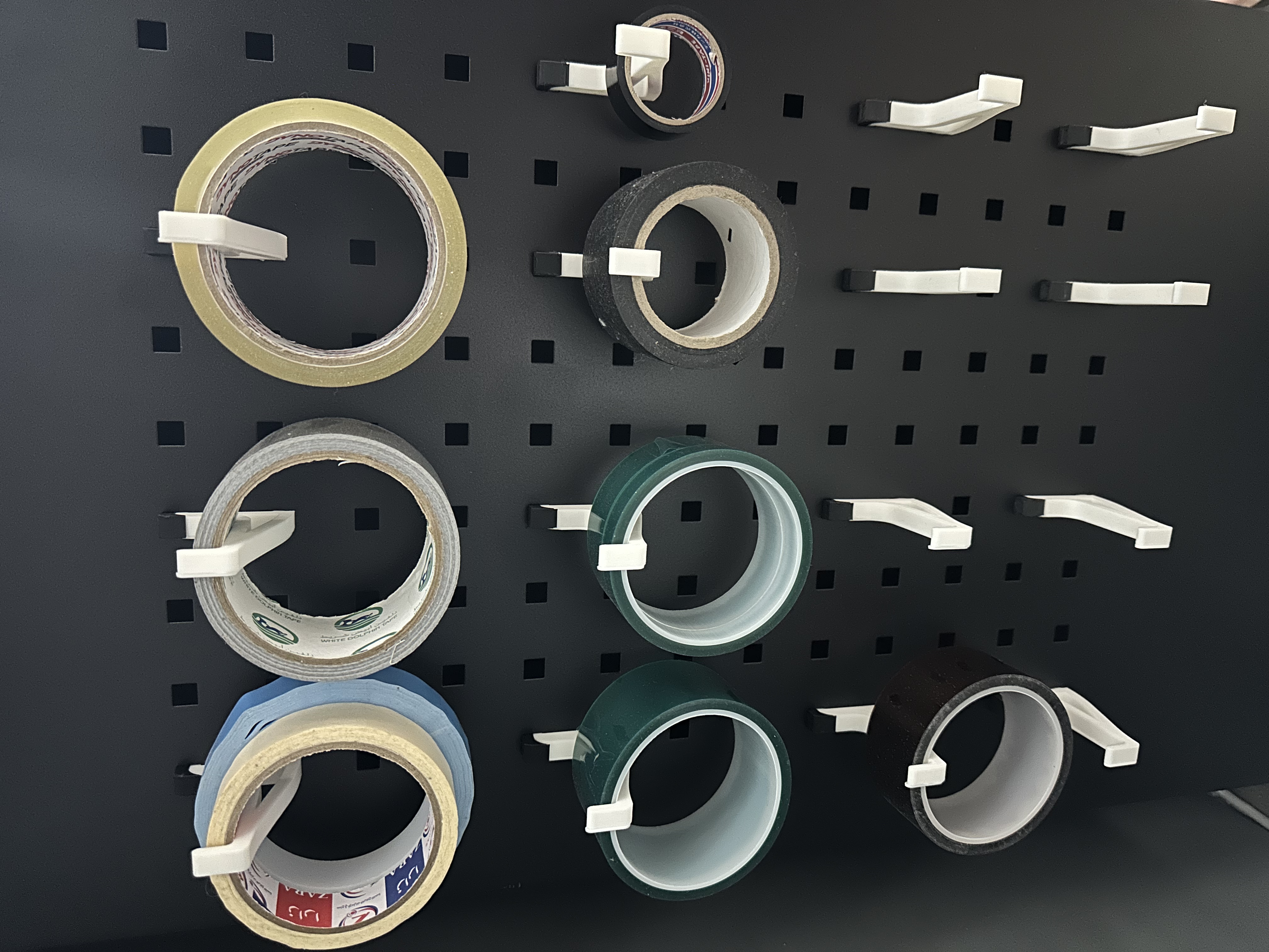 Square Pegboard Hook with Lock
