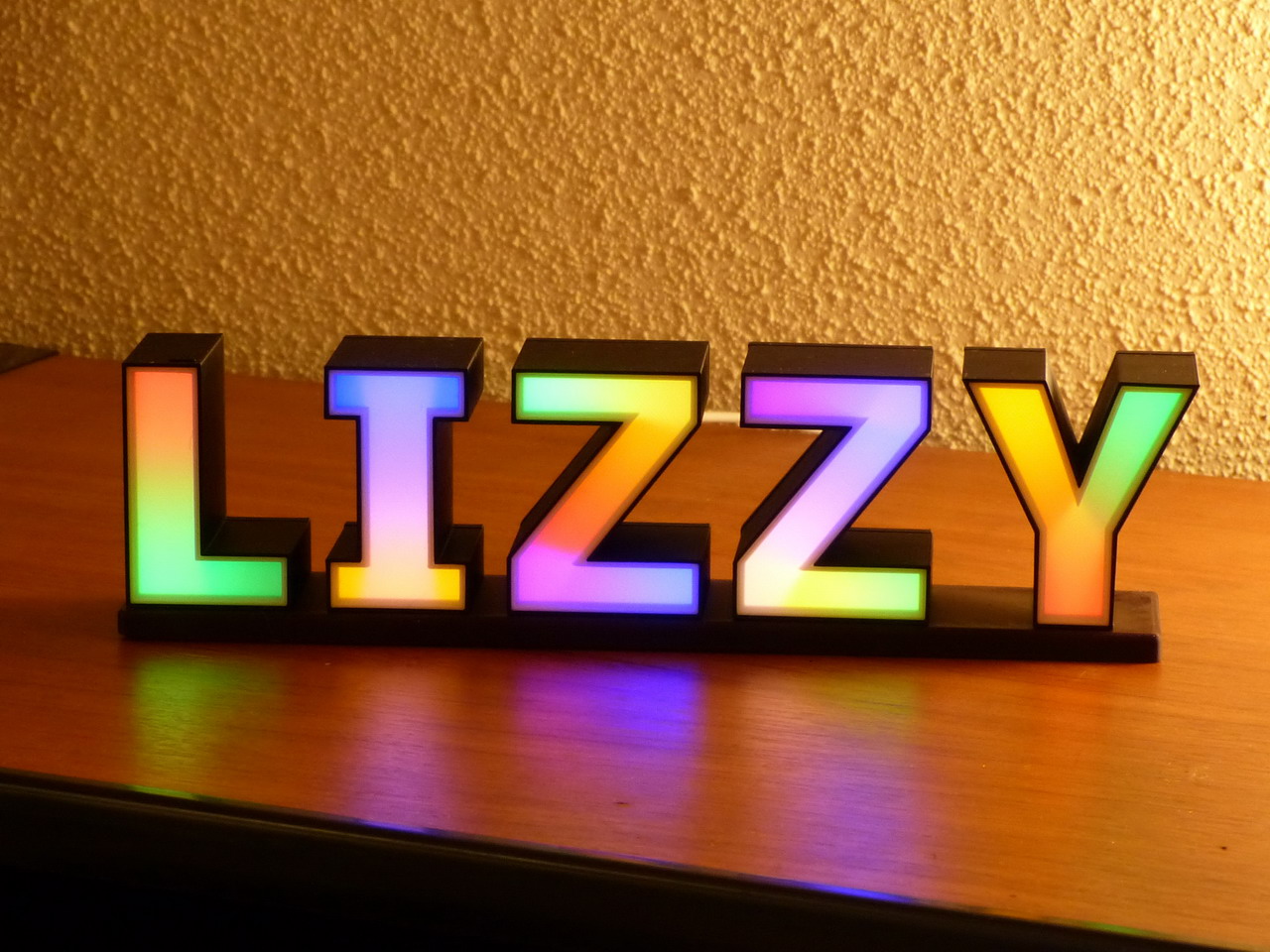 Glowing LED all alphabet letters and all numbers 6 cm high