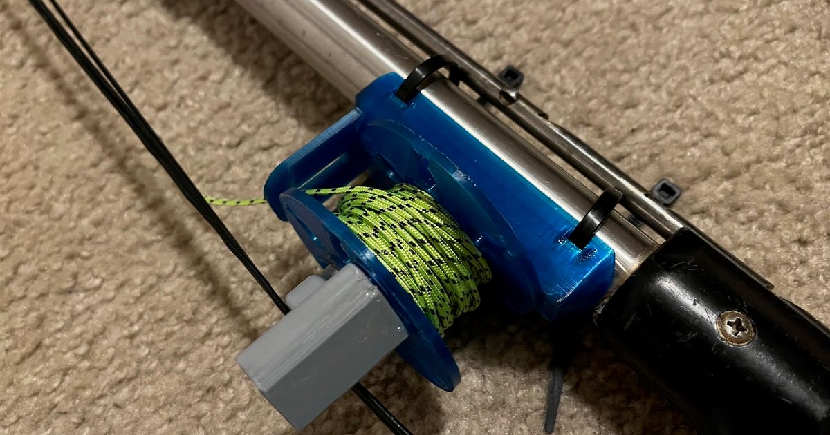 Spearfishing Speargun or Belt Reel for Freediving or Scuba by Jordan K Download free STL model