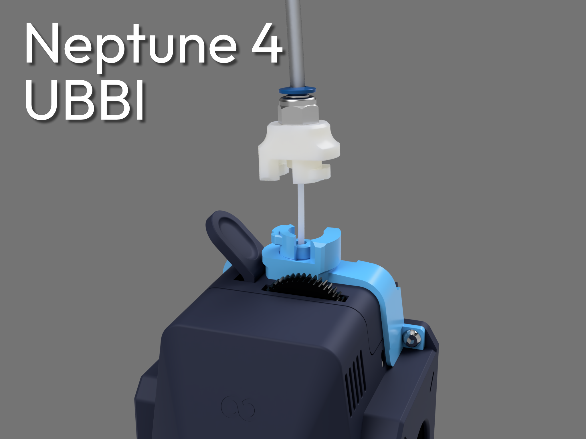 Stock Neptune 4 reverse bowden addon with UBBI head