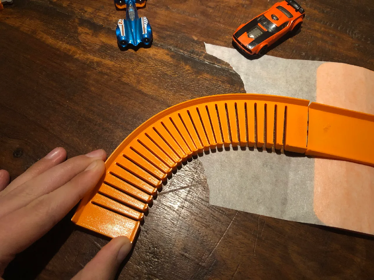 flexible turn for custom hot wheels track system von frikandel321