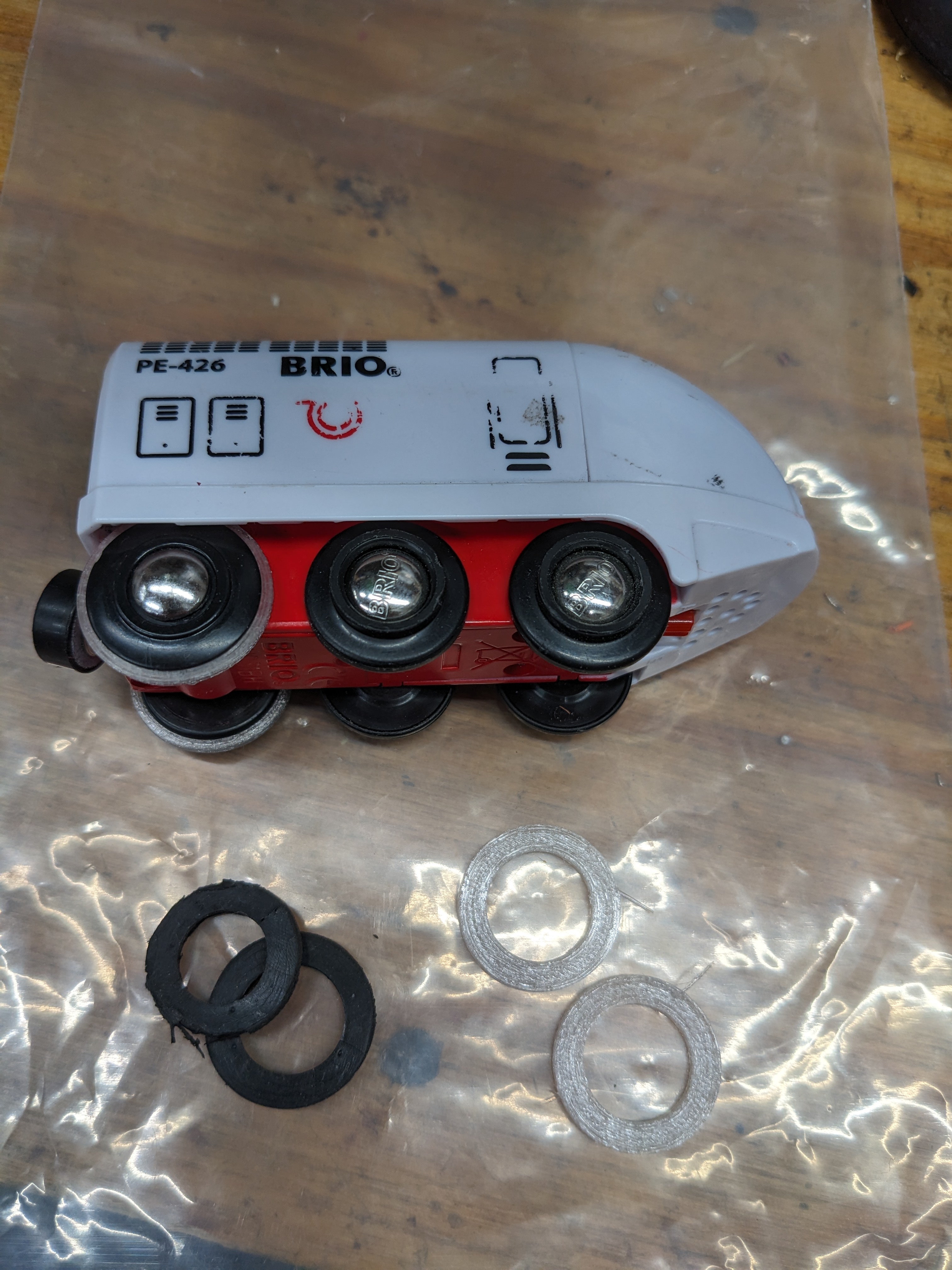Replacement electric BRIO train tire