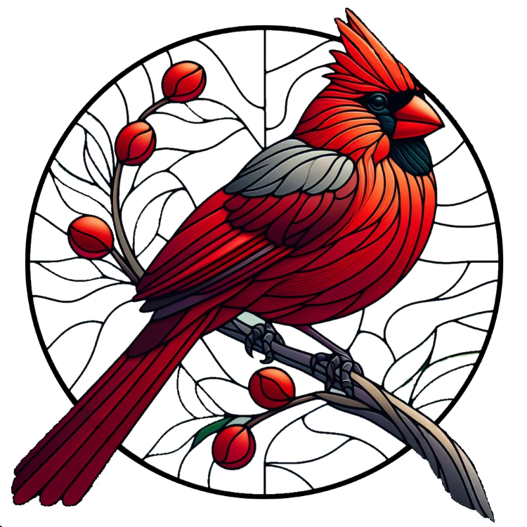 Hueforge Stained Glass Cardinal By Tlavedas Download Free Stl Model