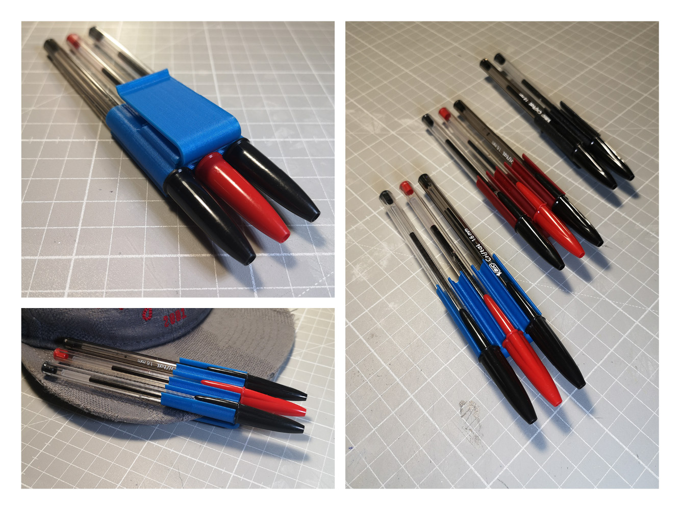 STL file Porta timbri penne graffette - Stamp holder, pens, paper clips・3D  print model to download・Cults