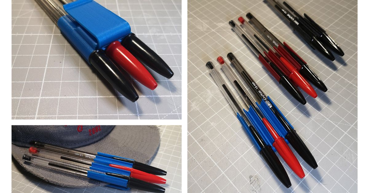 Free STL file Pen Pencil Paintbrush Holder・Object to download and to 3D  print・Cults