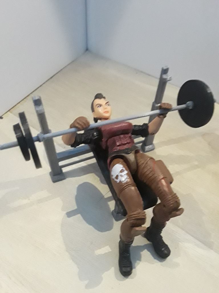 Miniatura 2 do modelo 3D Weight Bench (1:18 scale)