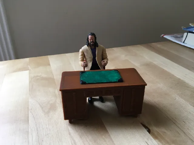 1940s Desk with Secret Compartments (1:18 scale)