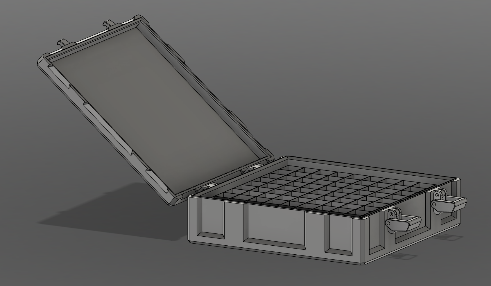9mm 100 Round No Hardware Latching Storage Box