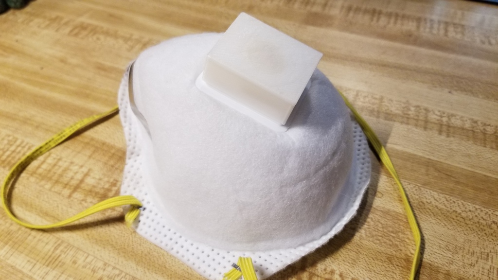 N95 mask valve cover for 3M 8511 Pro Cool Flow by Jamie Claye