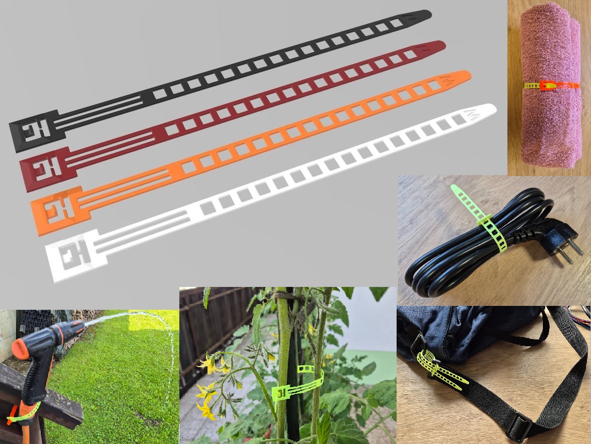 Reusable Zip Tie by Wilko_SLO Download free STL model