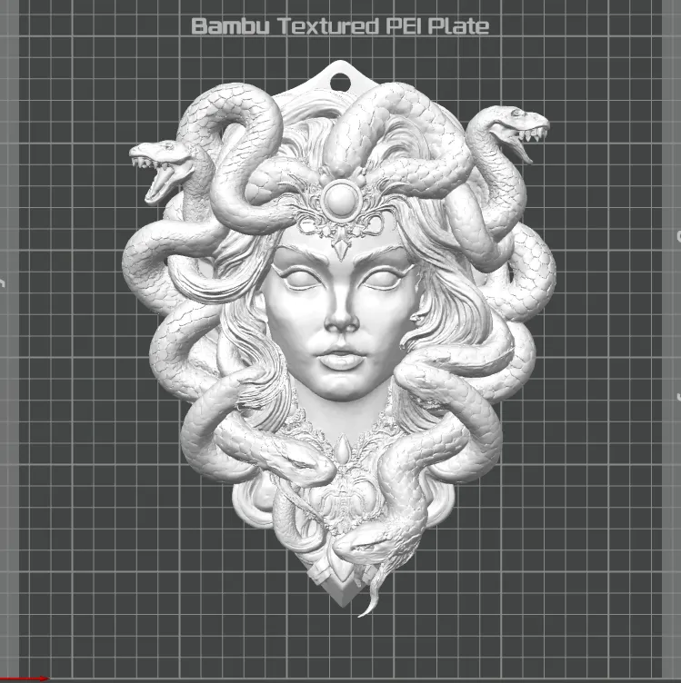Medusa Wall Plaque by Solid Imagination | Download free STL model