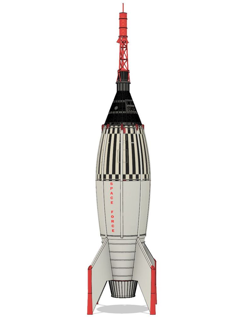 Miniatura 7 do modelo 3D Space Force One!