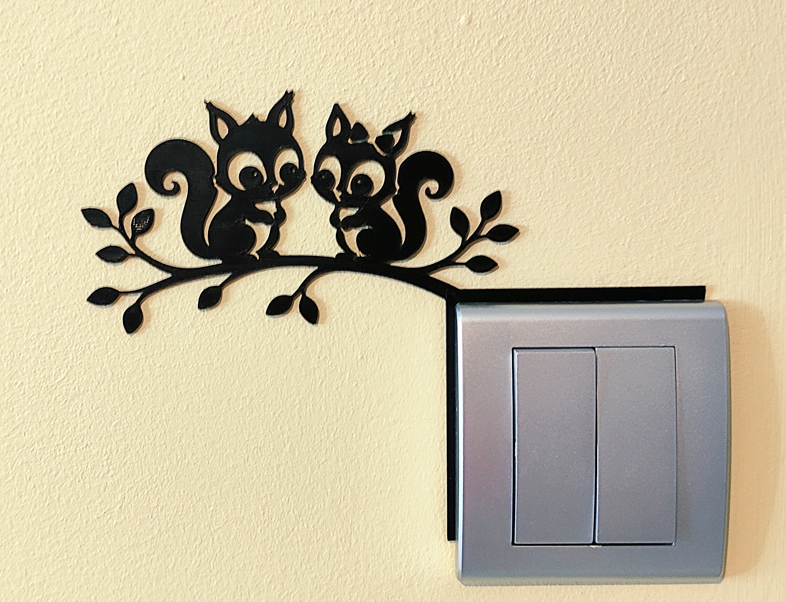 Light Switch Decoration – Squirrel 3
