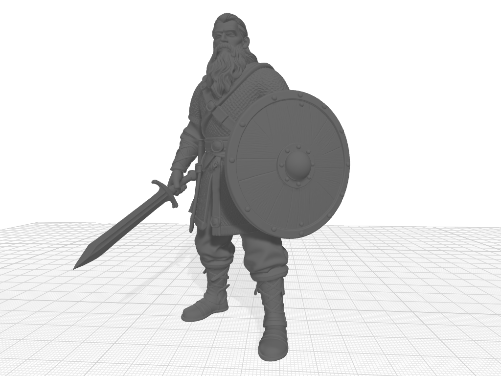 Vityaz Warrior of ancient Rus (2_sword and shield).
