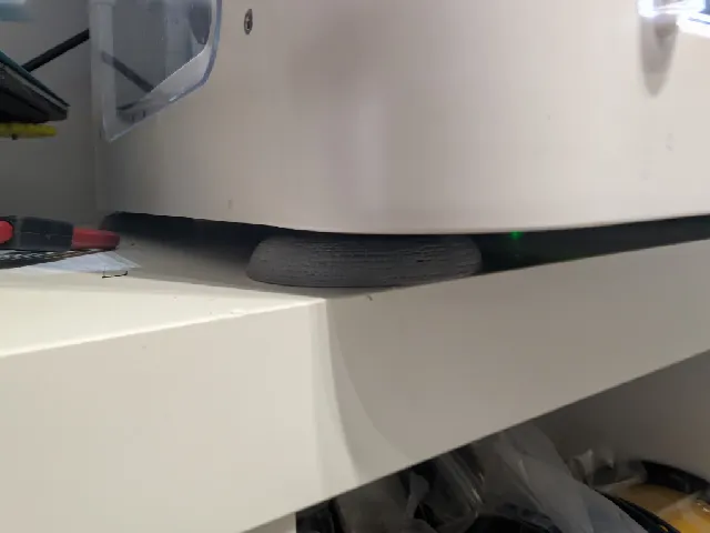 Wide 60mm footprint TPU foot for printers for M4 bolt