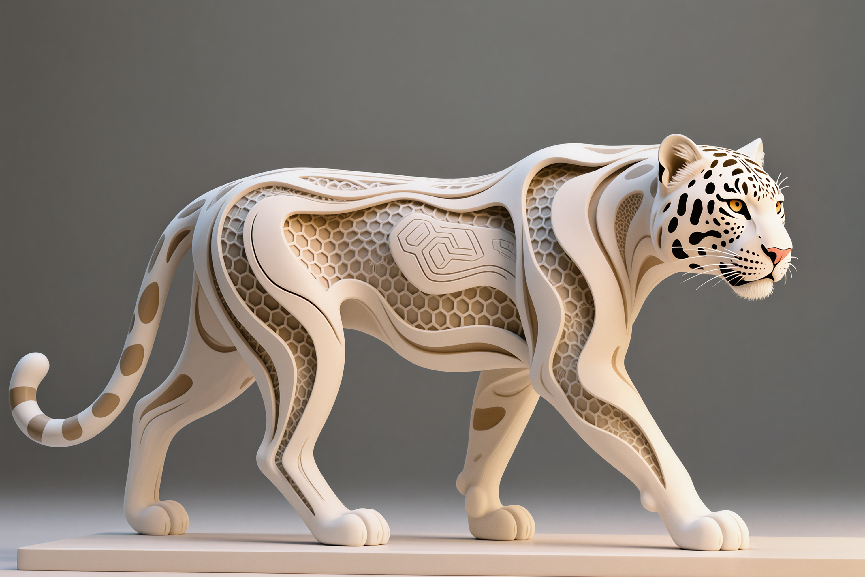 Leopard, Hexa Sculpture