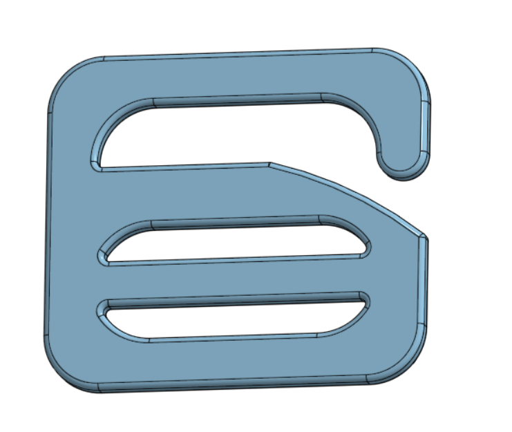 Miniatura 4 do modelo 3D Strap Tension Hook – Adjustable Strap Lock