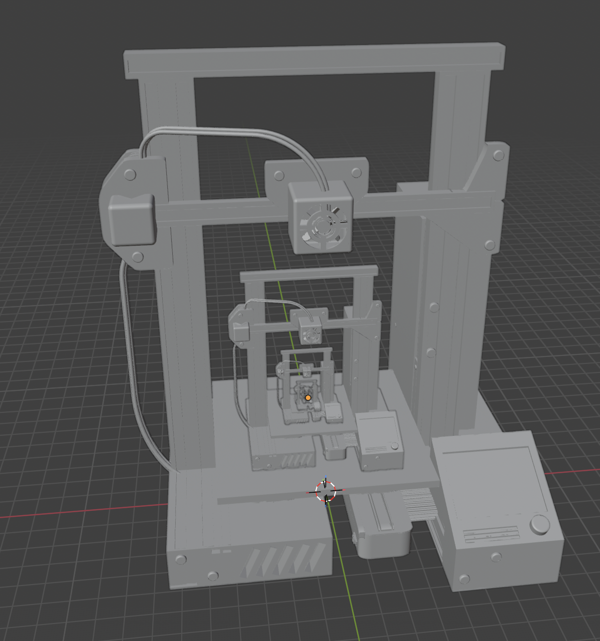 3d printer printing a 3d printer
