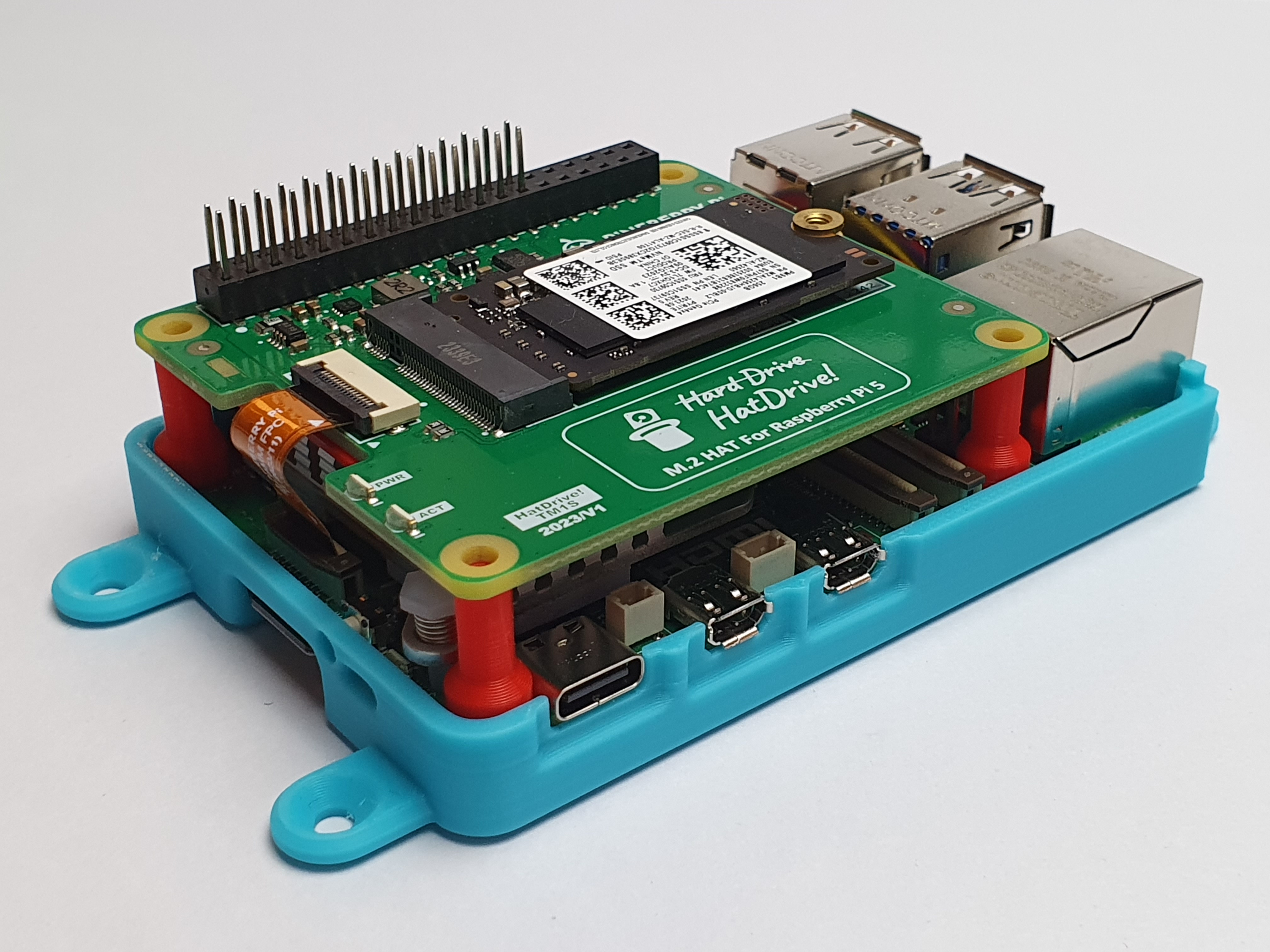 Raspberry Pi 5 & Pineberry Pi TM1S TOP NVME Housing by Nerdiy.de