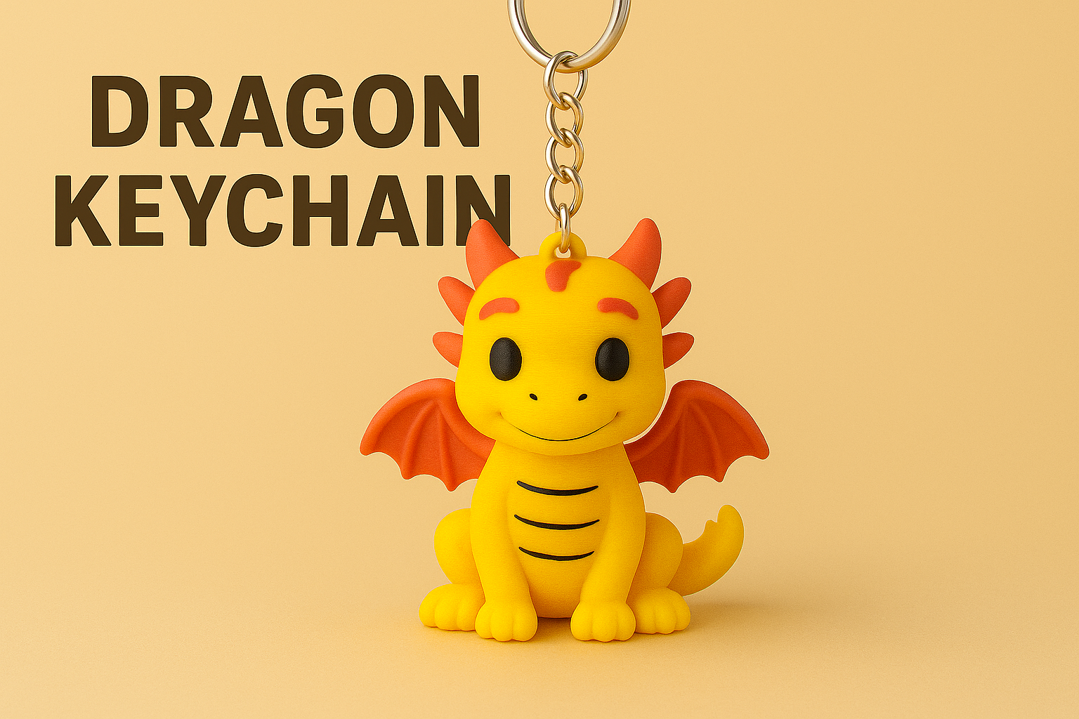 Cute Dragon Keychain