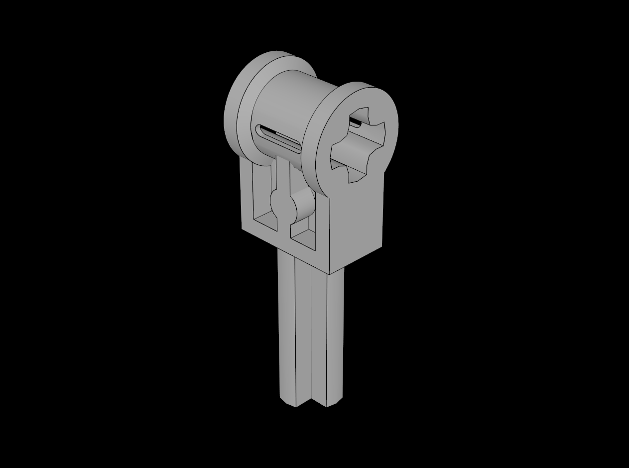 Lego Compatible (6553.dat) Technic Connector (Axle) with Axle 1.5