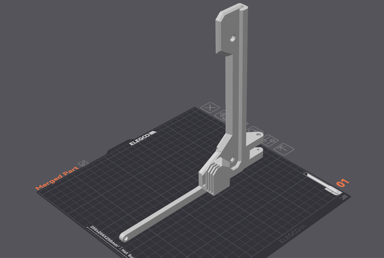 Merged Cover/Bed Holder and 270 Degree Hinge Piece