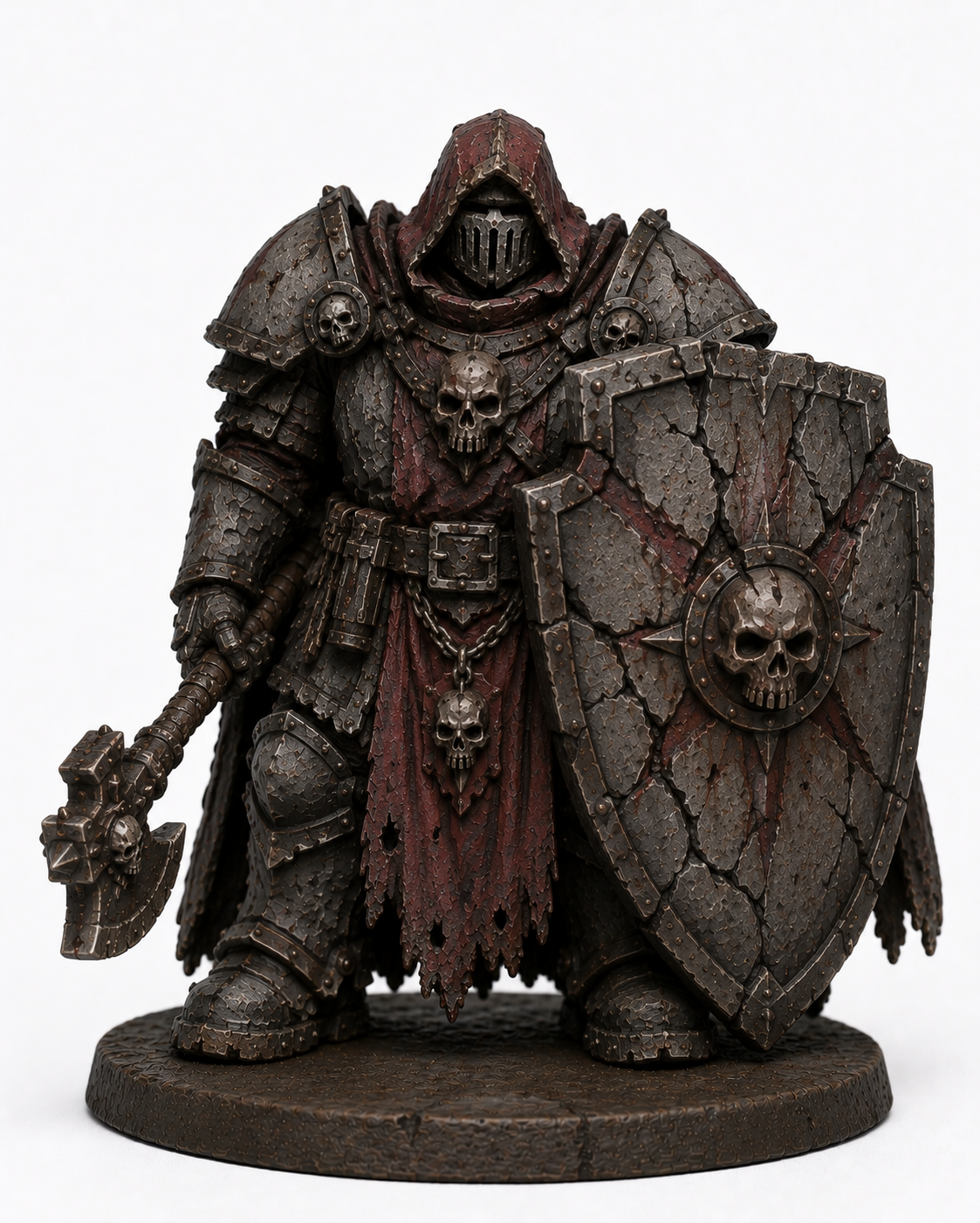 Cursed Gatekeeper Large Cracked Shield