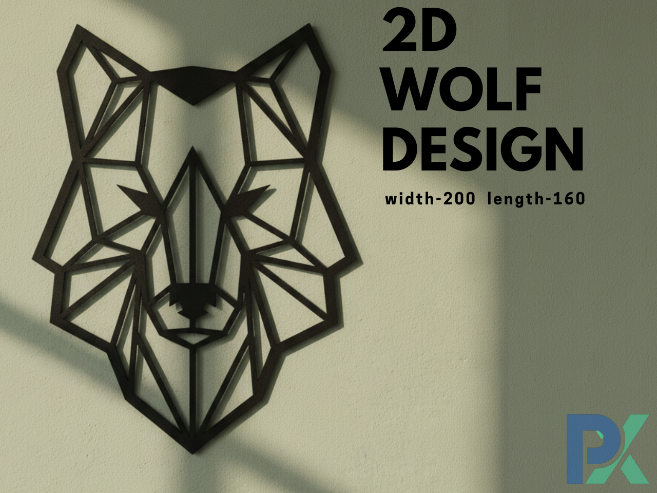 2D  wolf Design