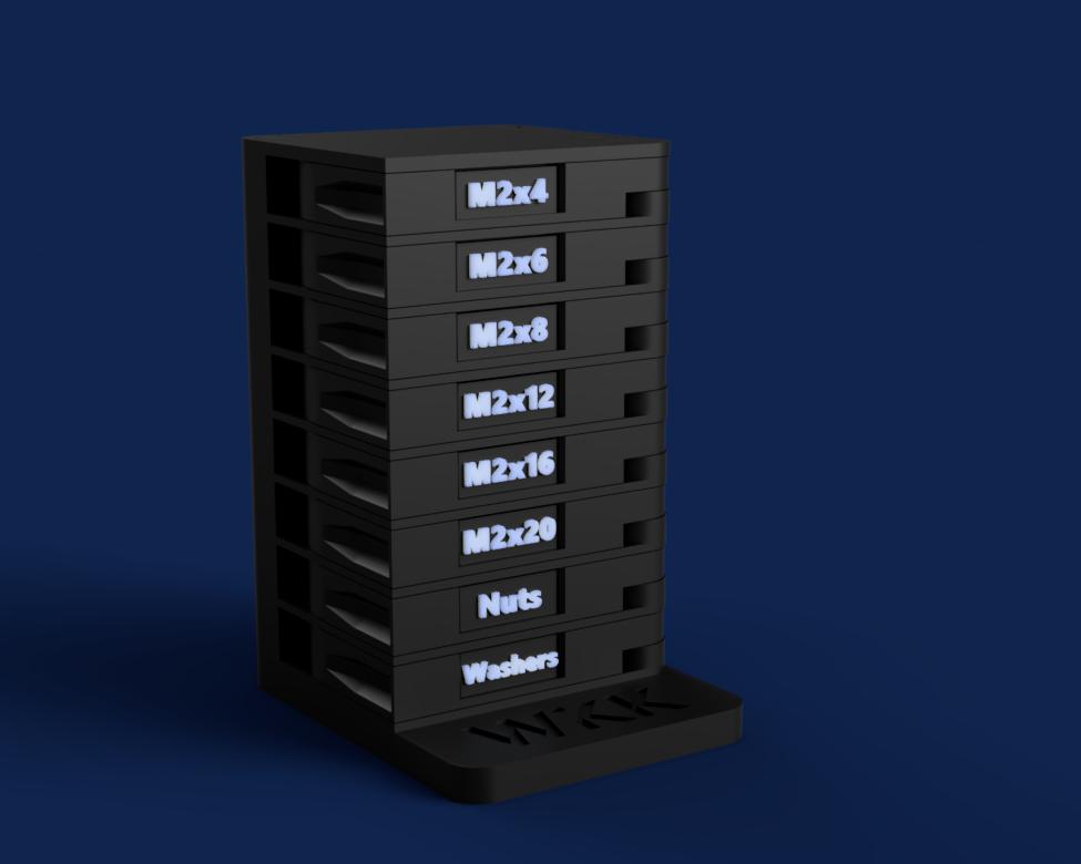 M2 OrbitStack - Swivel Screw Organizer