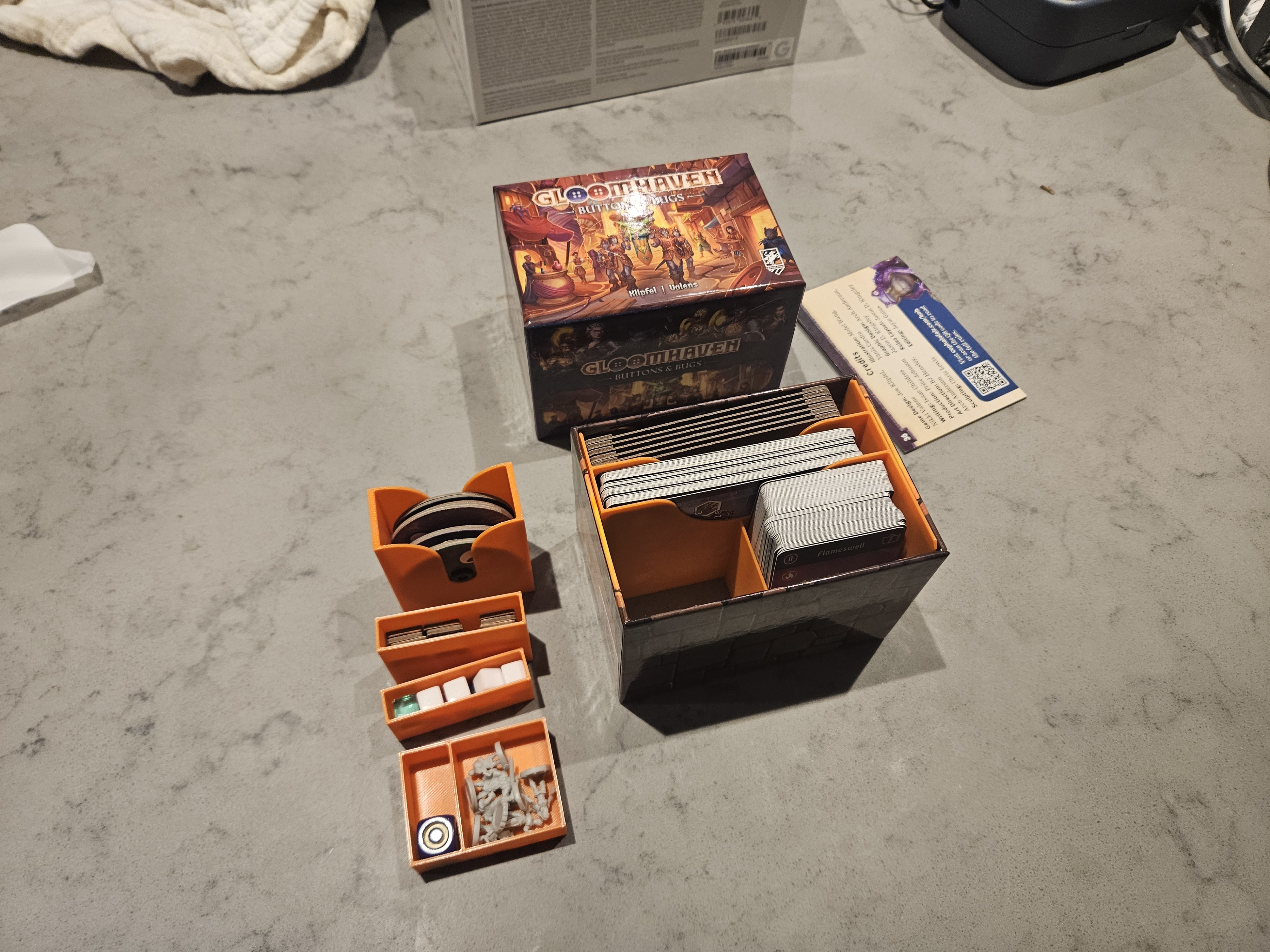Gloomhaven Buttons & Bugs Organizer Inserts