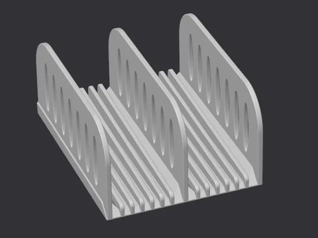 Vertical Soap Bar Holder for 2 Thick Bars