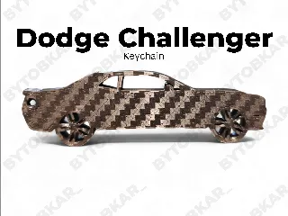 Dodge Challenger Keychain