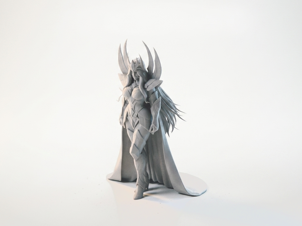 Battle Queen Armored Warrior Fantasy 3D Printable