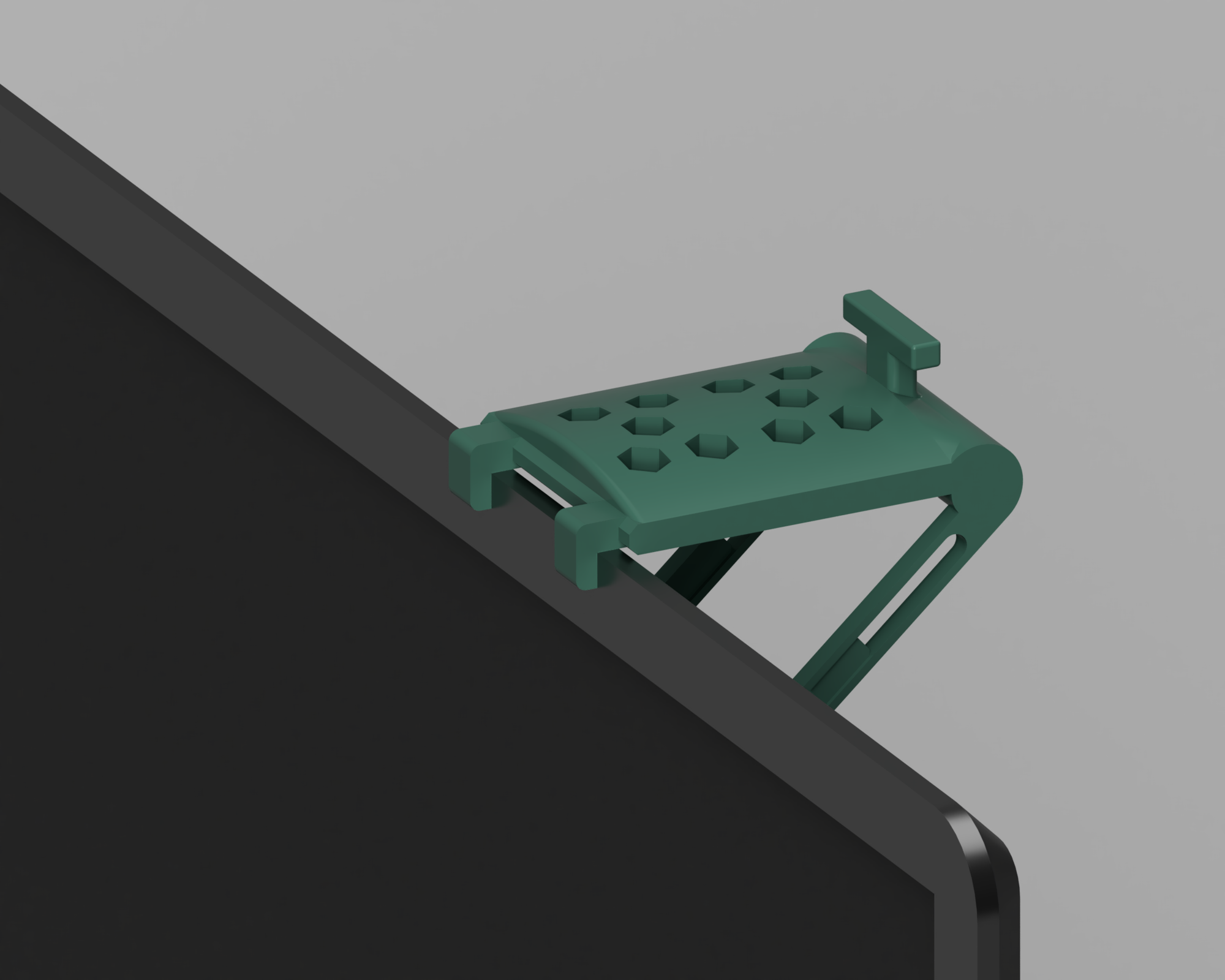 Headset Stand for the Computer Screen