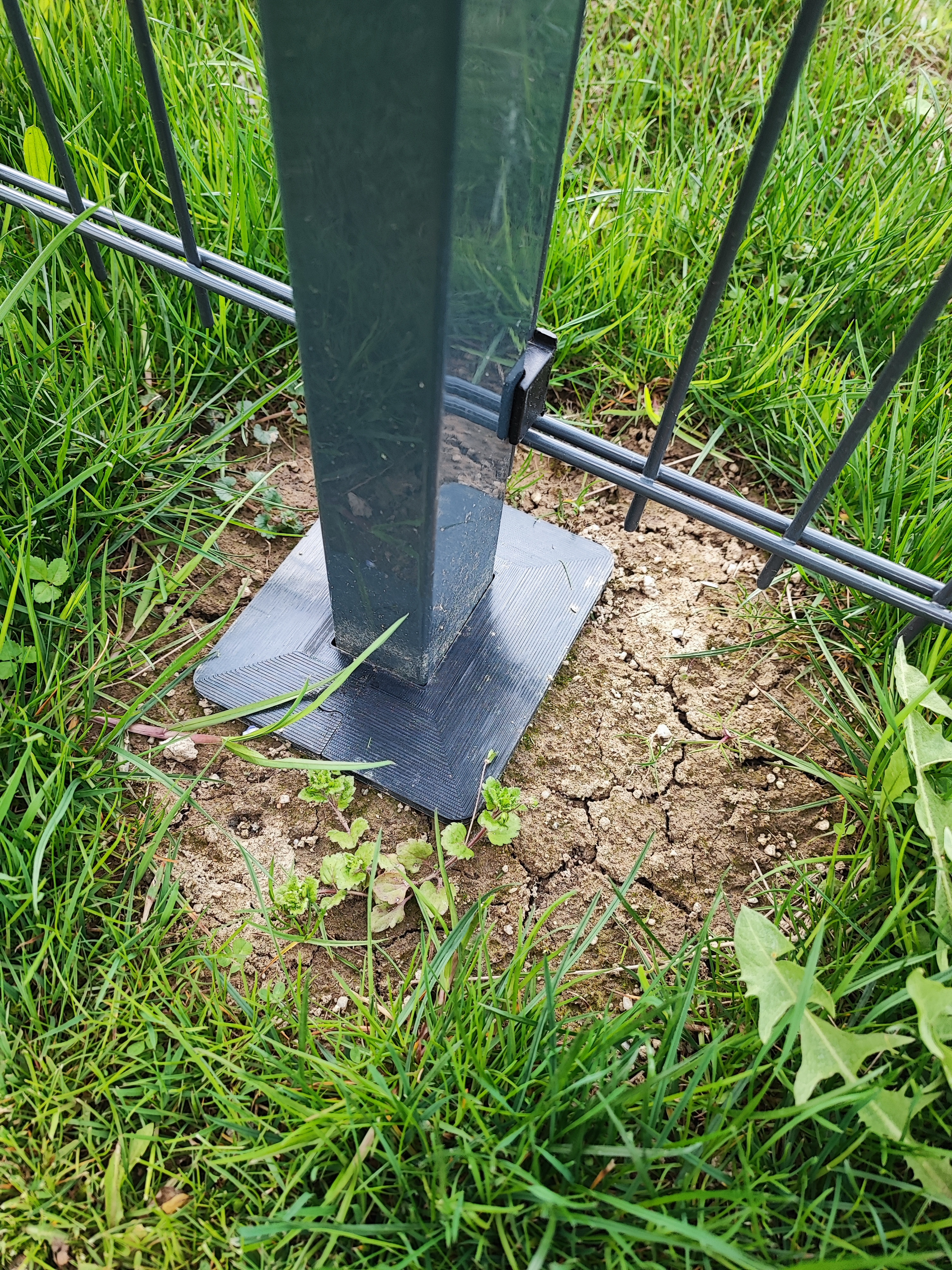 Grasschutz; Doppelstabmattenzaun