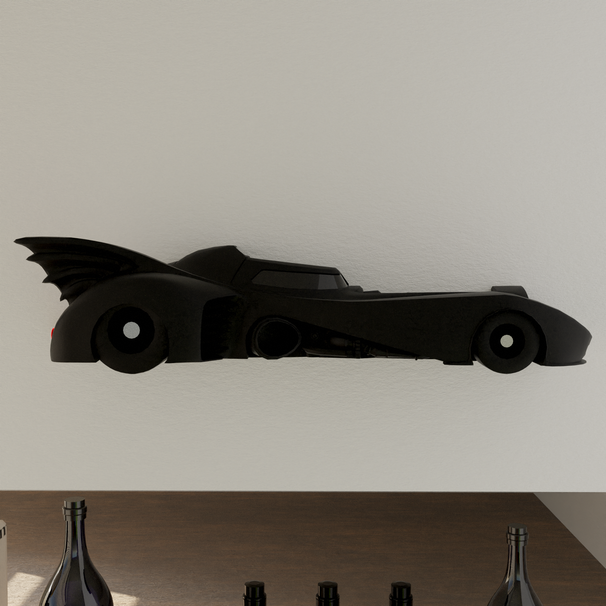 Miniatura 4 do modelo 3D Batmobile 1990s Wall-mounted