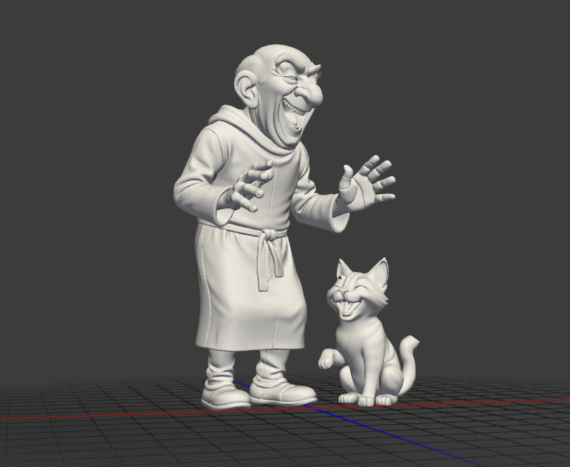 Miniatura 2 do modelo 3D gargamel