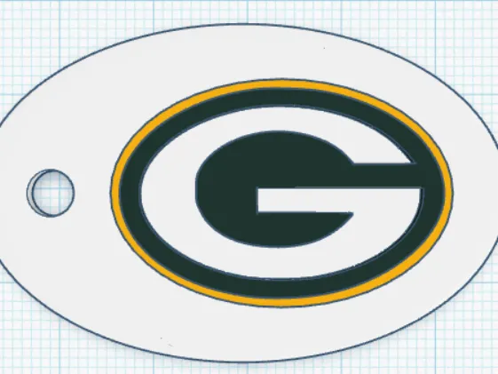 Packers Keychain