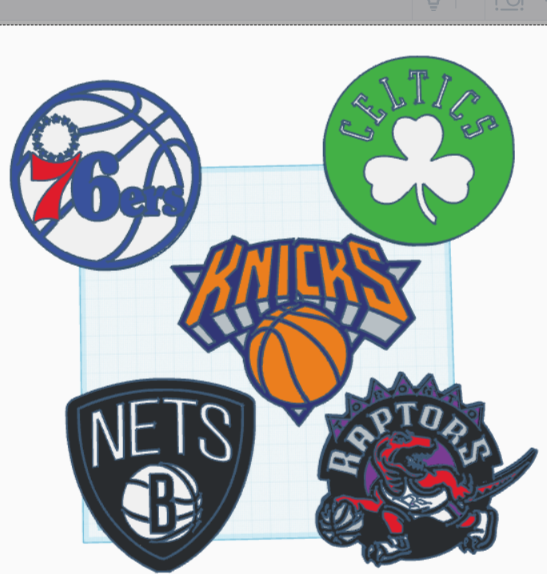 Miniatura 2 do modelo 3D 30 NBA Logos