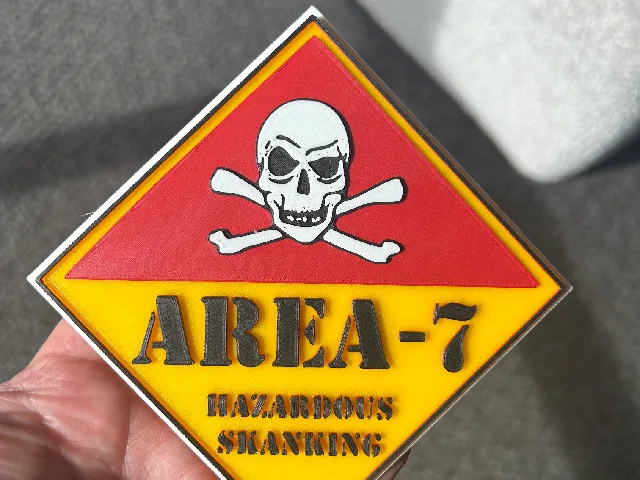 Area 7 - Australian ska band 3d "Hazardous Skanking" logo