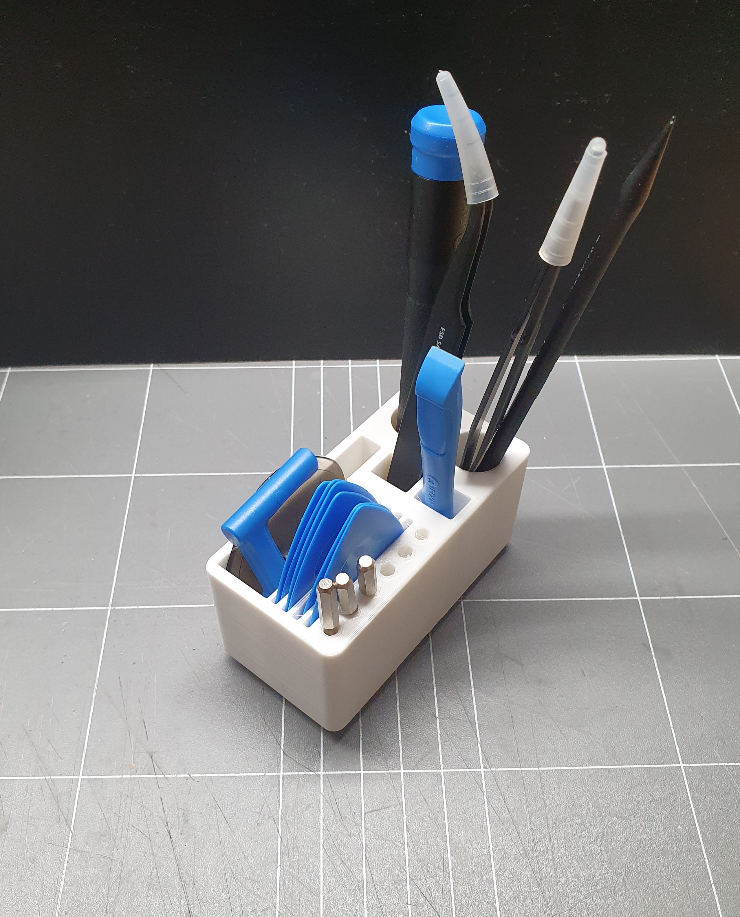 Gridifnity 2x1 ifixit phone tool holder remix