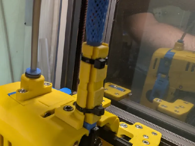 Simple toolhead cable wedge