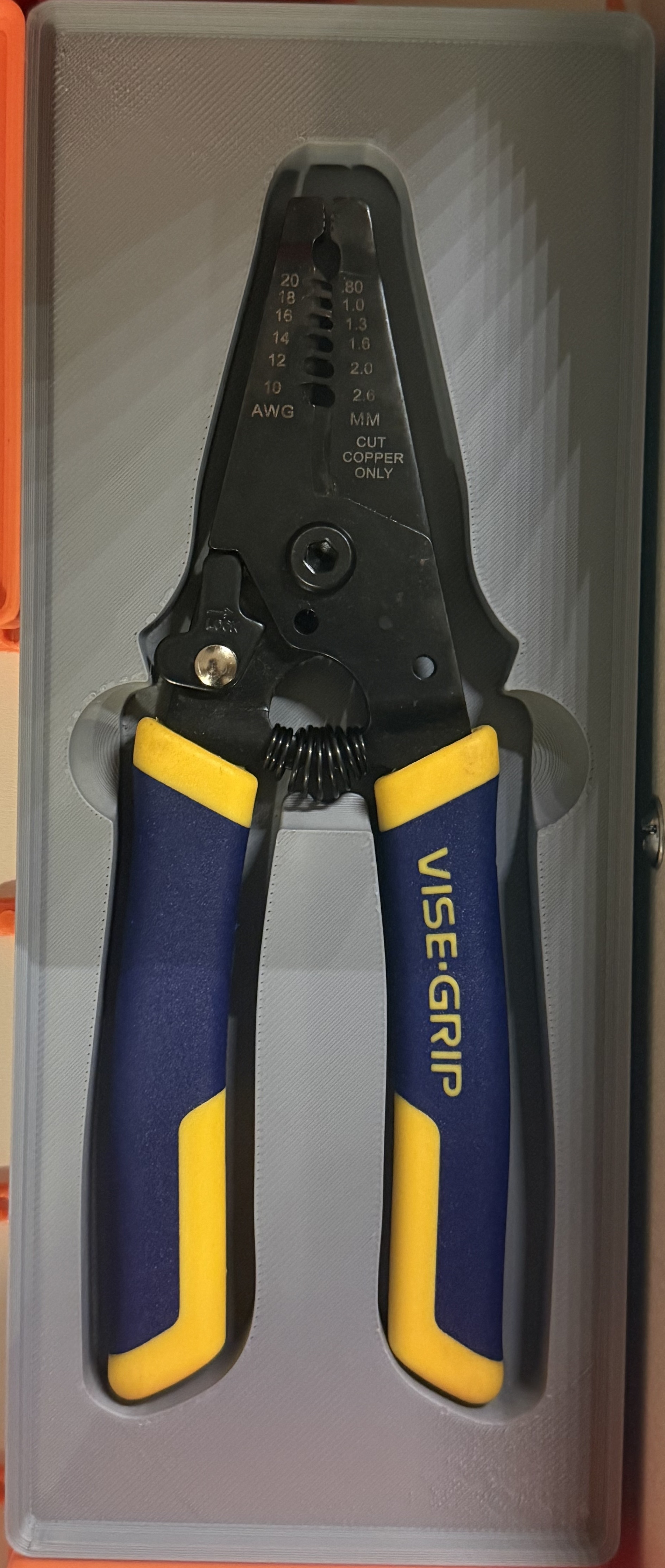 Gridfinity Holder for IRWIN VISE-GRIP Wire Strippers